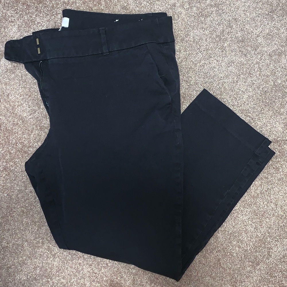 LOFT MODERN SKINNY PANTS CURVY SIZE 16 BLACK